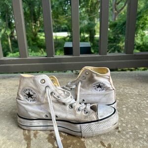 Platform Converse Classic White High-Tops
